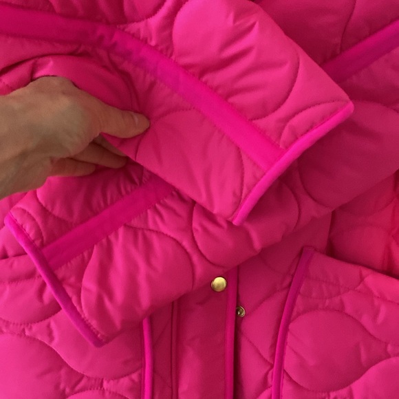 Like new !!!! J crew pink puffer - Picture 4 of 8